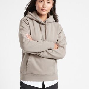 Athleta Retroplush Hoodie. Bluff Gray. XXS